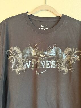 Nike Black Dri-FIT Logo Crew Tee